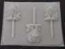 225sp Lion Queen Chocolate or Hard Candy Lollipop Mold